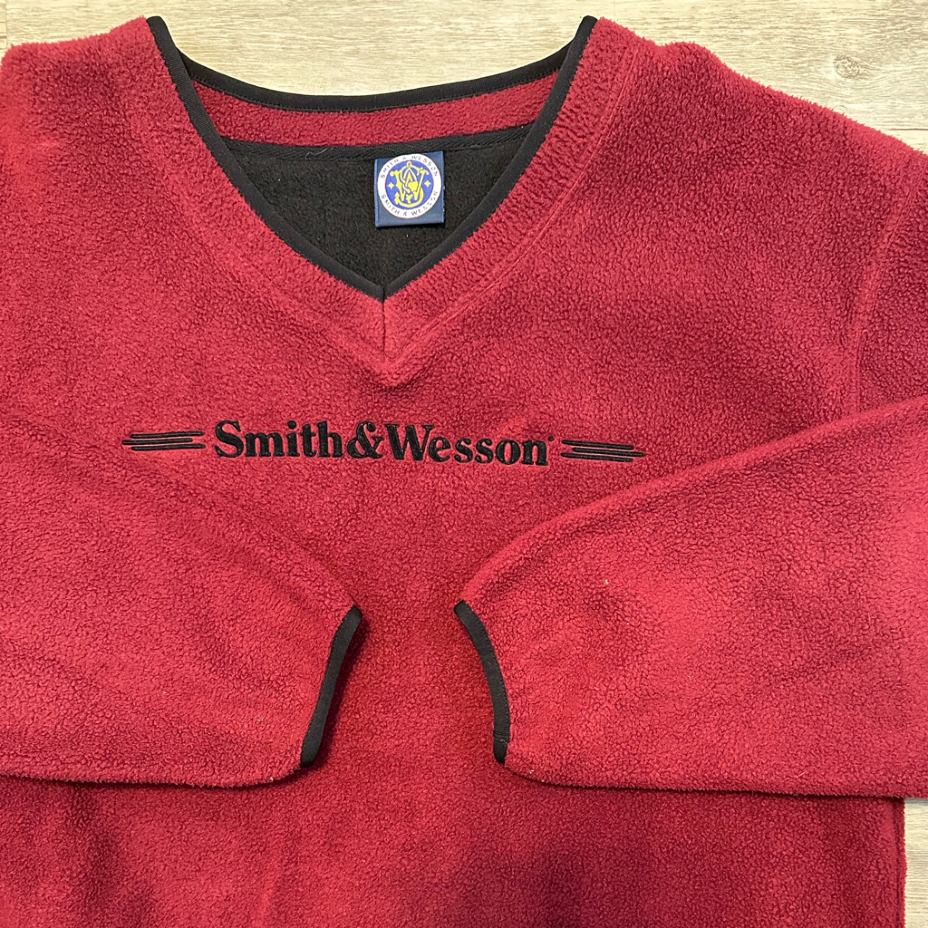 Vintage Smith And Wesson Embroidered Fleece Sweater